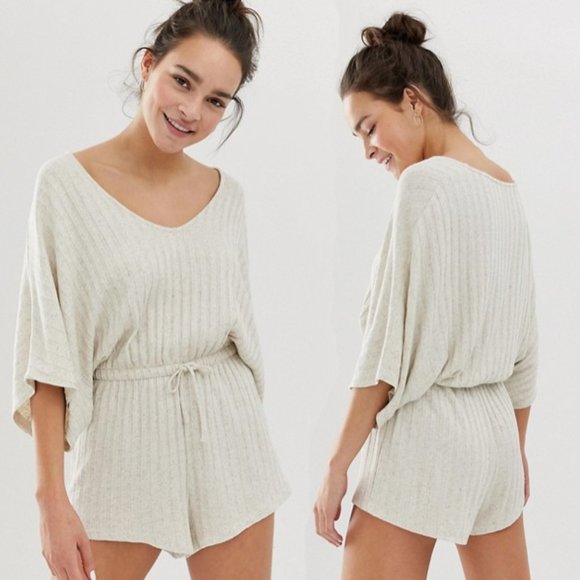 ribbed lounge jumpsuit
